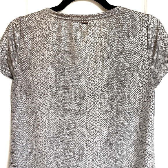 WHBM metallic snake print t-shirt size XS - Picture 2 of 7